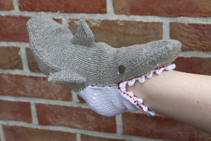 🎅Hot Sale- 3D Knit Crocodile Socks