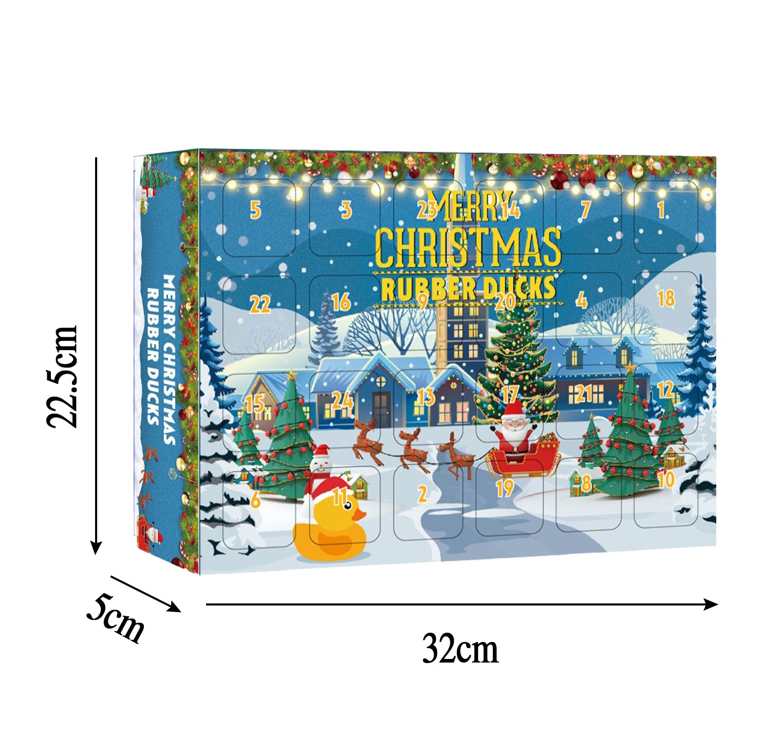 💥CHRISTMAS SALE💥24 Pcs Countdown Christmas Rubber Ducks Advent Calendar