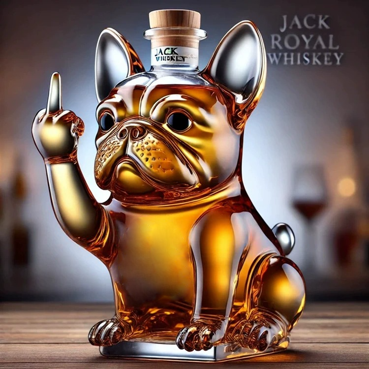 🍻Bulldog Whiskey Bottle