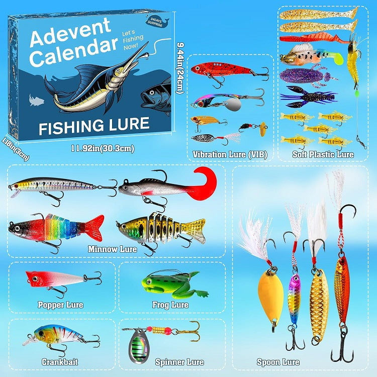 Christmas Fishhook Advent Calendar 2025🎣🪝🦦