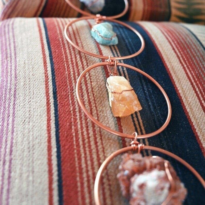 🔥Hot Sale🔥-Crystal 7 Chakra Gemstone Wall Decor