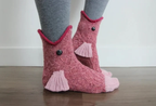 🎅Hot Sale- 3D Knit Crocodile Socks