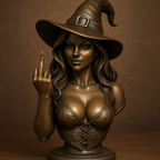 🖕 Middle Finger Witch Bust – Because Magic Should Come with Attitude! 🔮