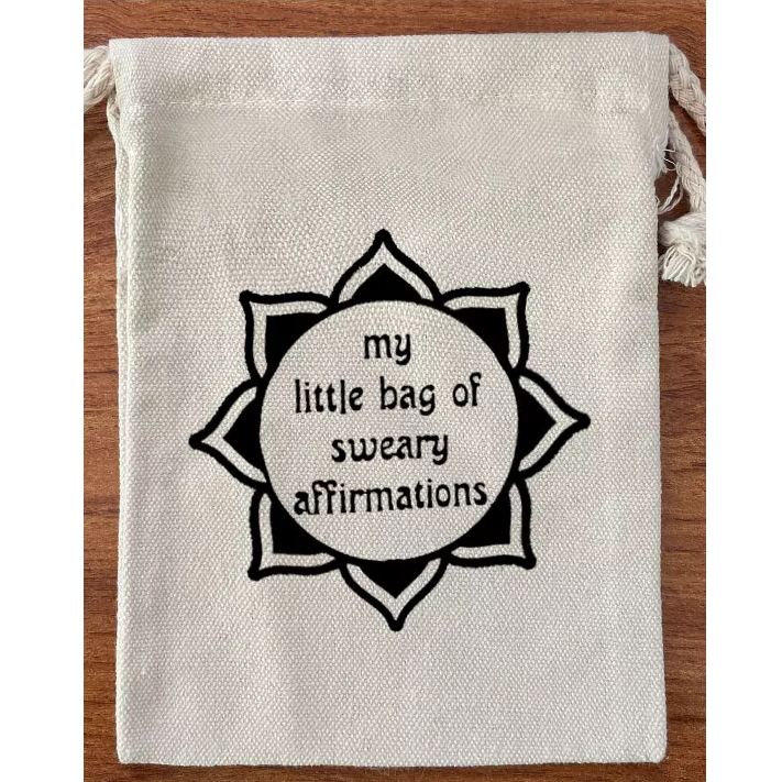 🎅Funny Affirmation Card Gift With Storage Pouch🎁