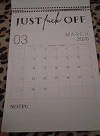 😂Fuck It 2026 Spiral Bound Wall Calender📆