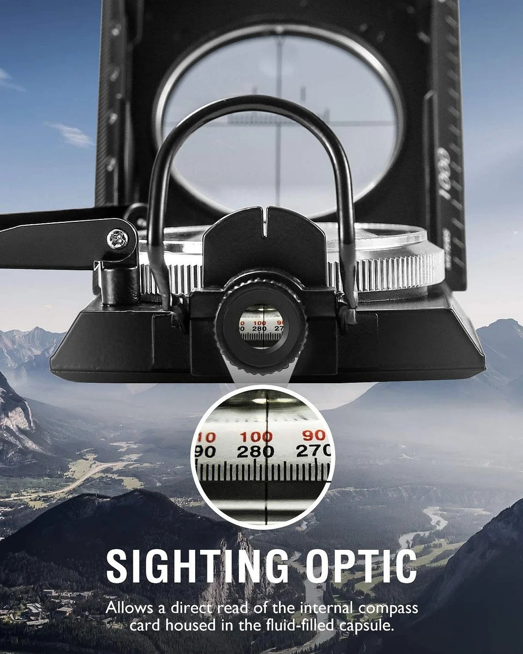 Multifunctional Aiming Navigation Compass with Inclinometer