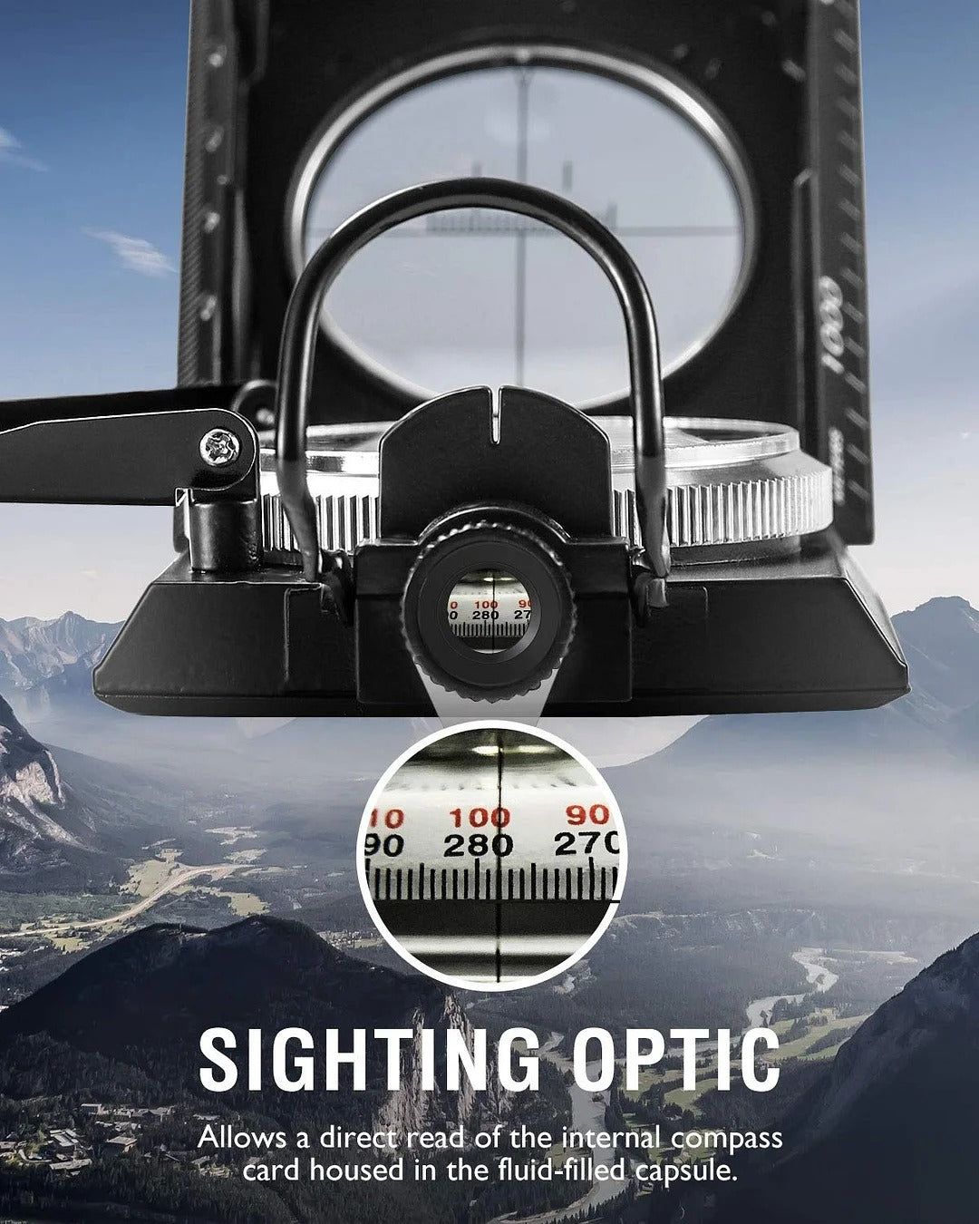 Multifunctional Aiming Navigation Compass with Inclinometer