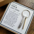 Through Thick and Thin Keychain - Best Friend Gift🎁