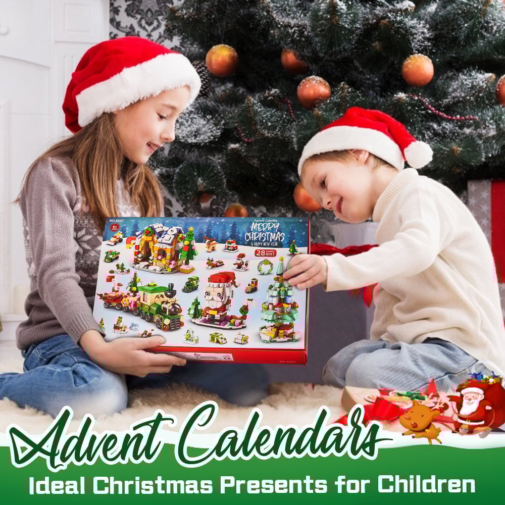 🔥Christmas Hot Sale-Advent Calendar Kids Christmas Building Blocks