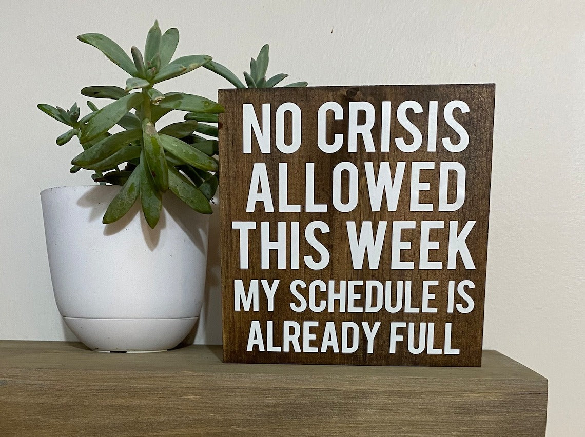 🤣FUNNY WOODEN OFFICE DESK SIGN💦