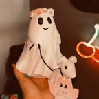 🎃2024 Halloween Ghost Walking Dog Statue👻