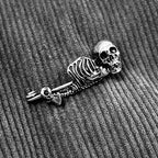 Mystical Skull Pin Brooch - Gothic Style Jewelry