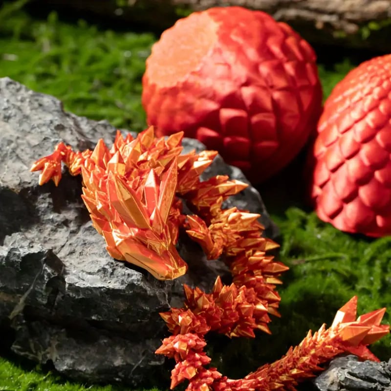 🏆LAST DAY SALE 49% OFF🐉3D-Printed Articulated Crystal Dragon