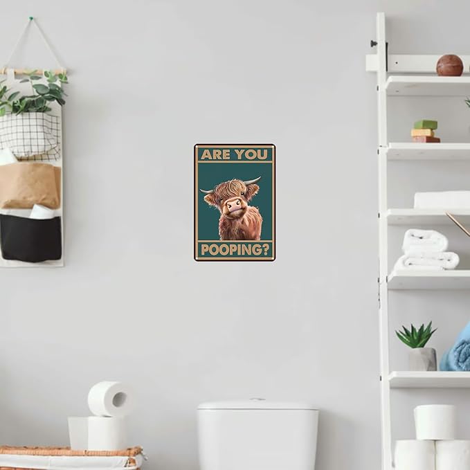 Funny Animal Poste -Vintage Bathroom Wall Art