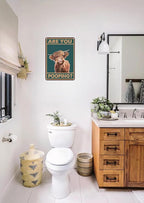 Funny Animal Poste -Vintage Bathroom Wall Art