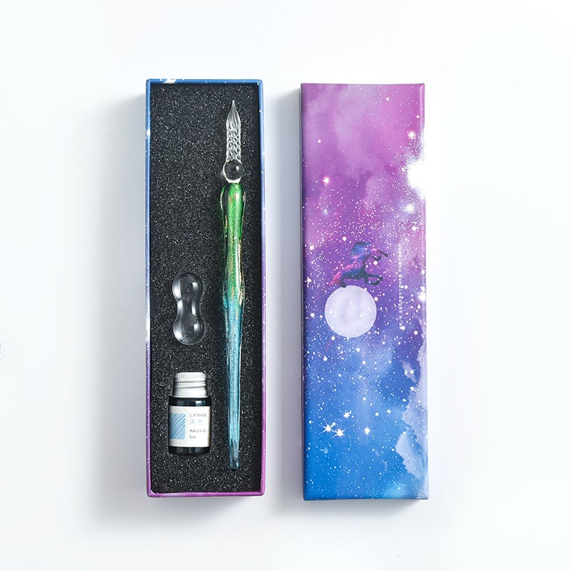 ✨Hot Sale✨-🎨2023 Calligraphy Glass Dip Pen Ink Set