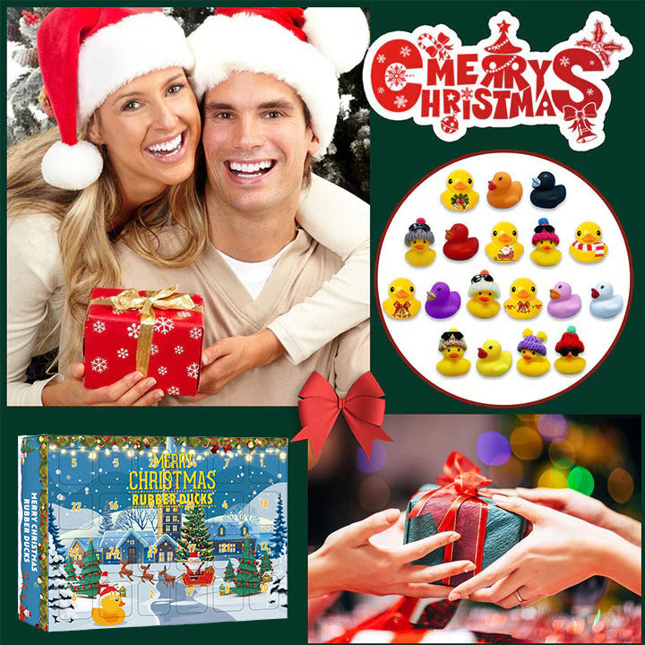 💥CHRISTMAS SALE💥24 Pcs Countdown Christmas Rubber Ducks Advent Calendar