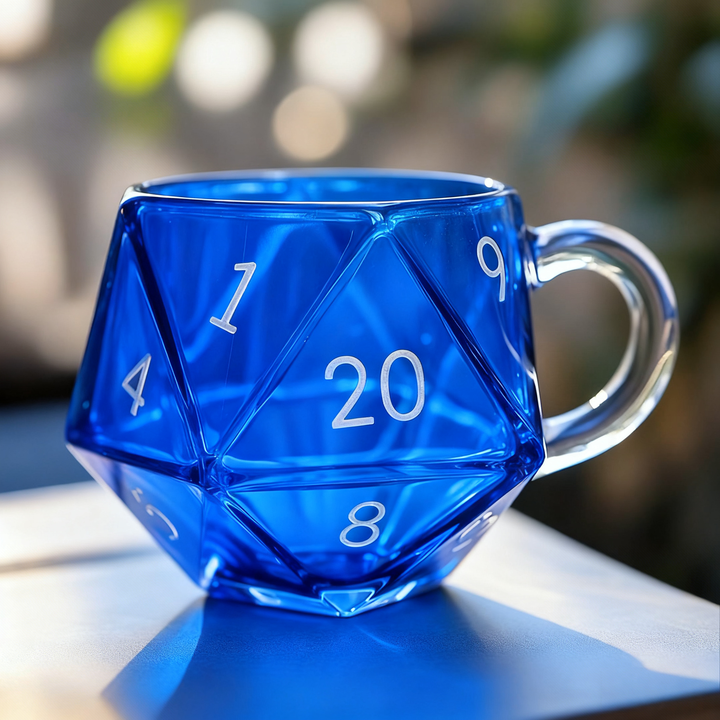 🔥LAST DAY 50% OFF -Rainbow Glass D20 Dice Cup