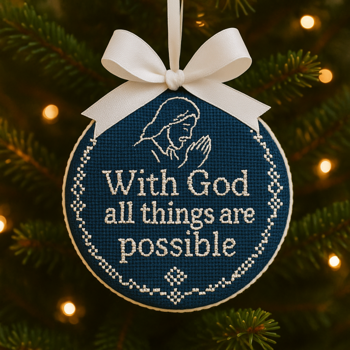 Christmas Sale  50% OFF🎄Nativity Cross-Stitch Ornament🎅