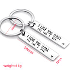 💖I Love You More The End I Win"Funny  Keychain-- 🎁A personalised gift for him/her