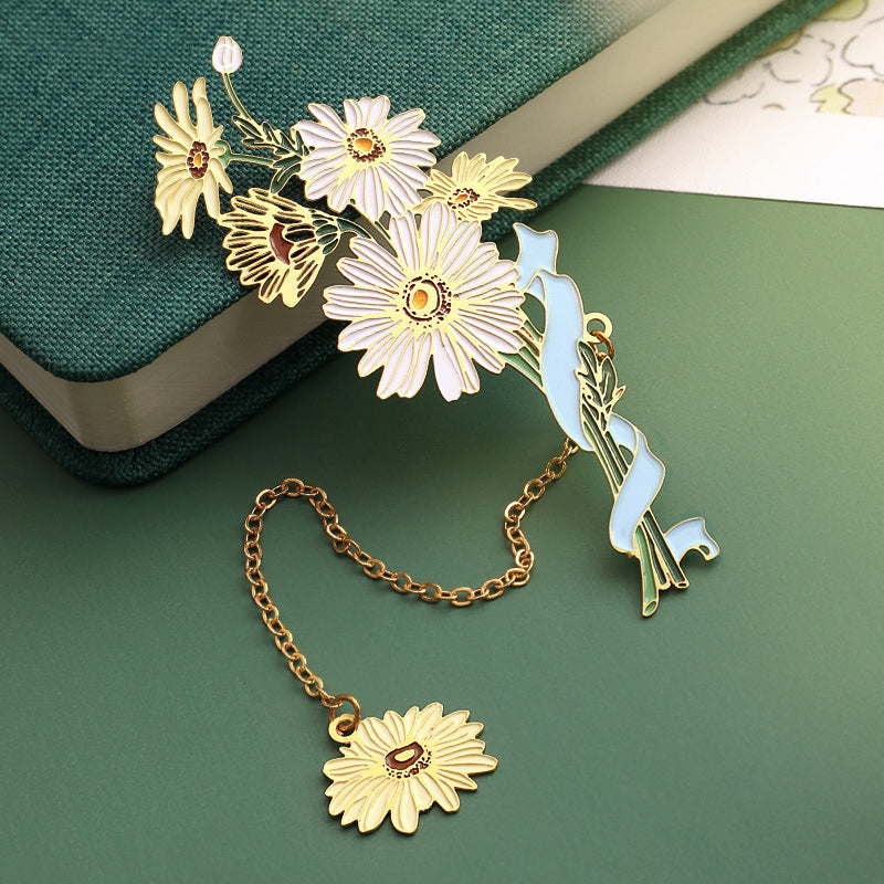 ✨Delicate Gift--🌷Metal Flower Bookmarks For Book Lovers