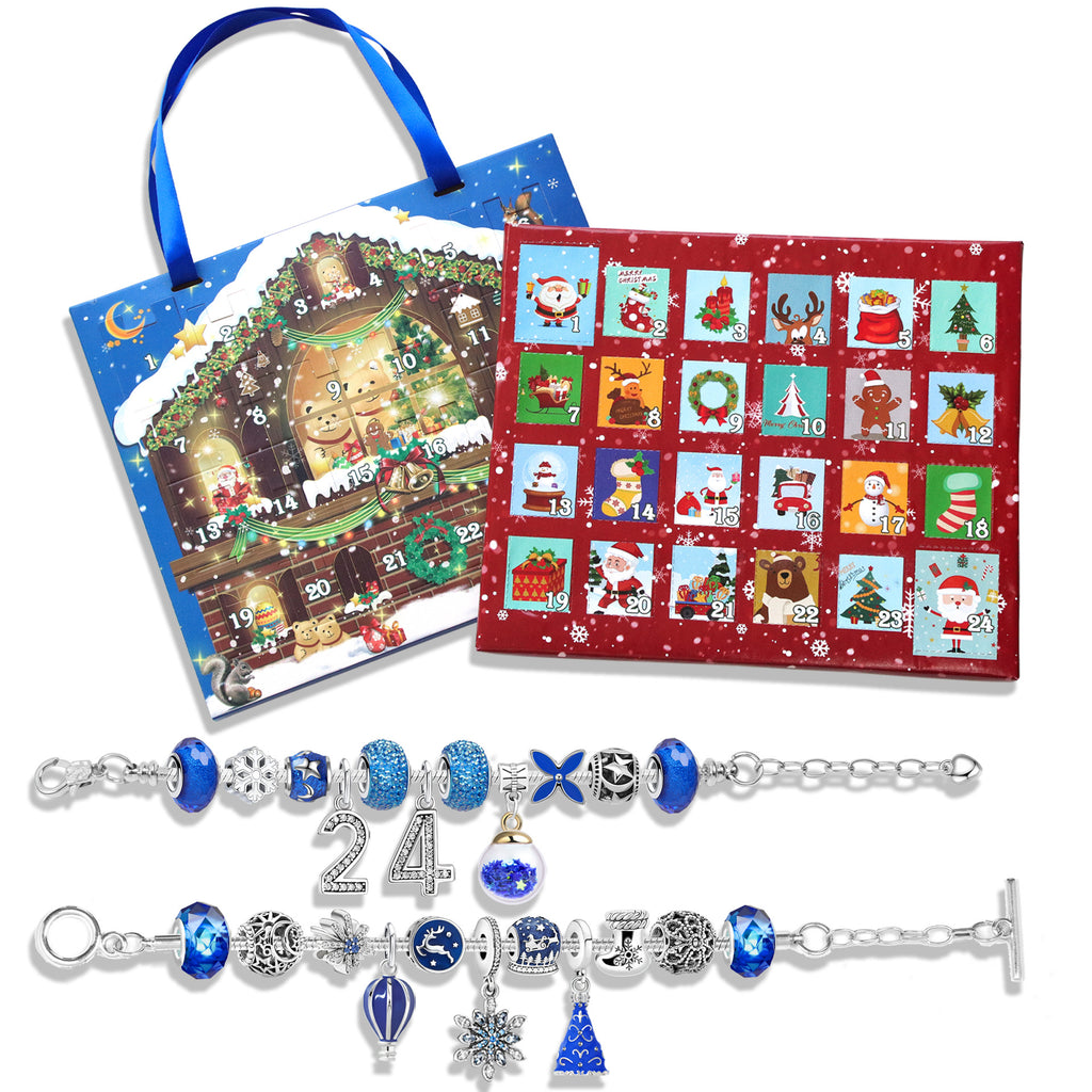 💥78% OFF NOW💥--24 Pcs DIY Christmas Advent Calendar Bracelets Set🎁
