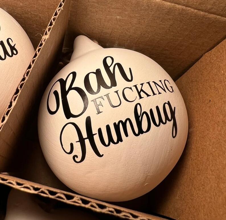 🎄 Early Christmas Sale 🎁Christmas Funny Offensive Bauble-Rude Baubles