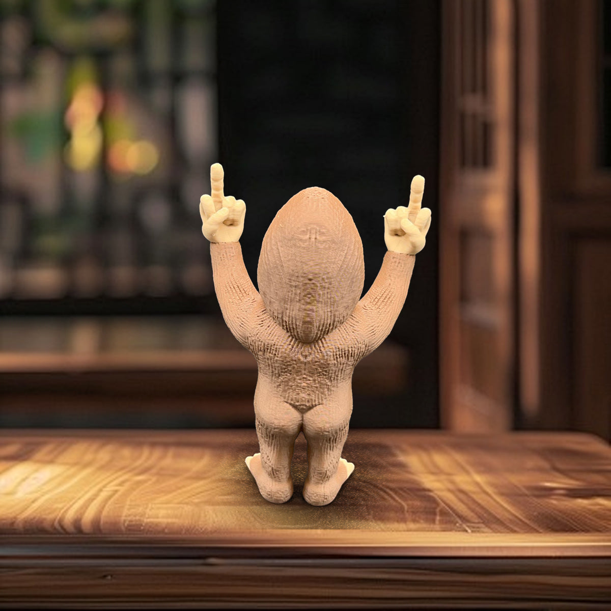 😎Funny Middle Finger Bigfoot Ornament