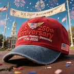 🔥LAST DAY 49% OFF - U.S. 250th Anniversary Retro Washed Cap