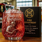 Firefighter Tribute Whiskey Glass