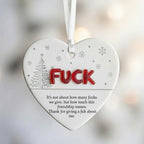 Funny & Sassy Friendship Heart Ornament