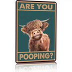 Funny Animal Poste -Vintage Bathroom Wall Art