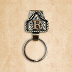 Vintage Letter Keychain