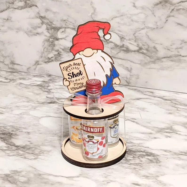 🥂Best Shot At A Merry Christmas Bottle Holder🎅