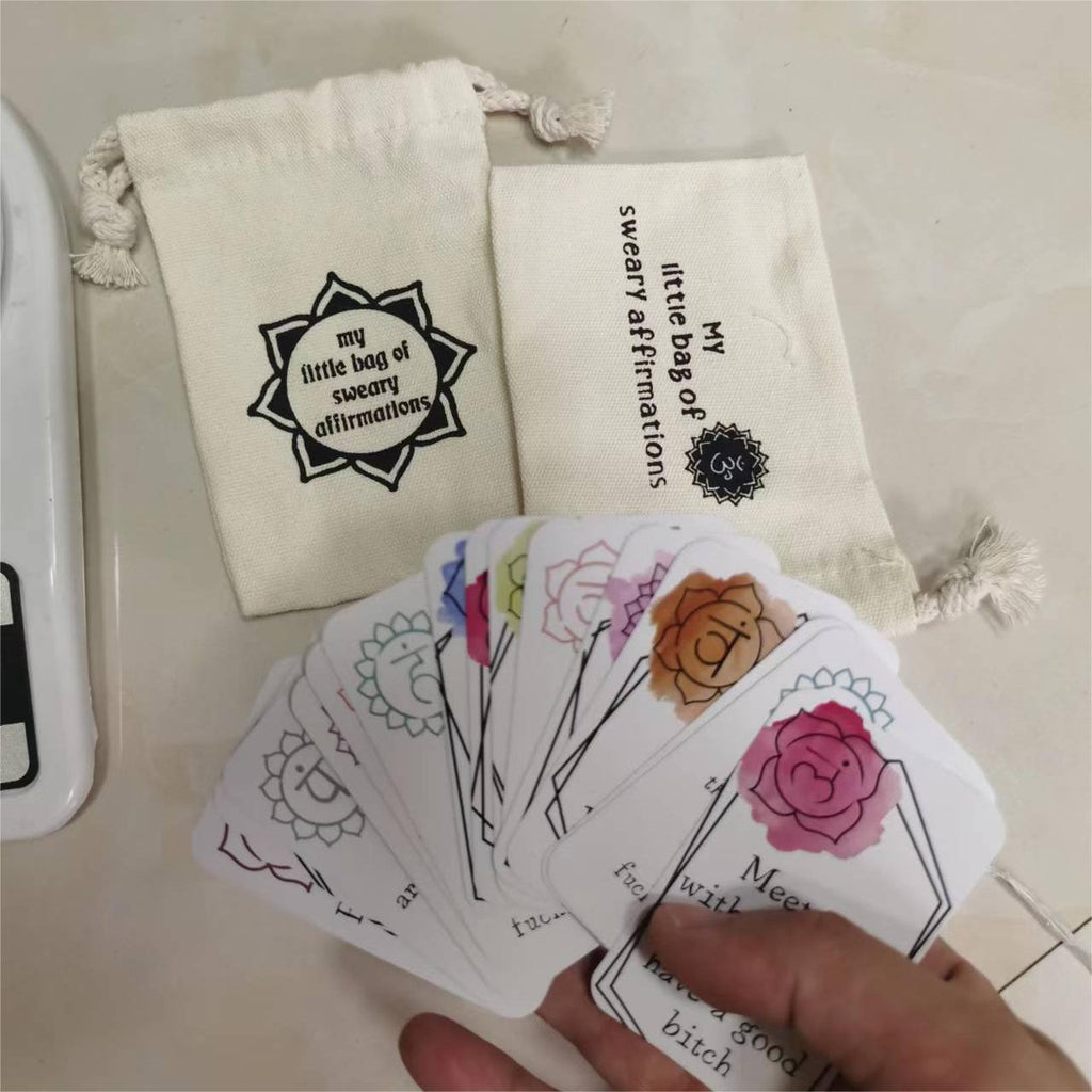🎅Funny Affirmation Card Gift With Storage Pouch🎁