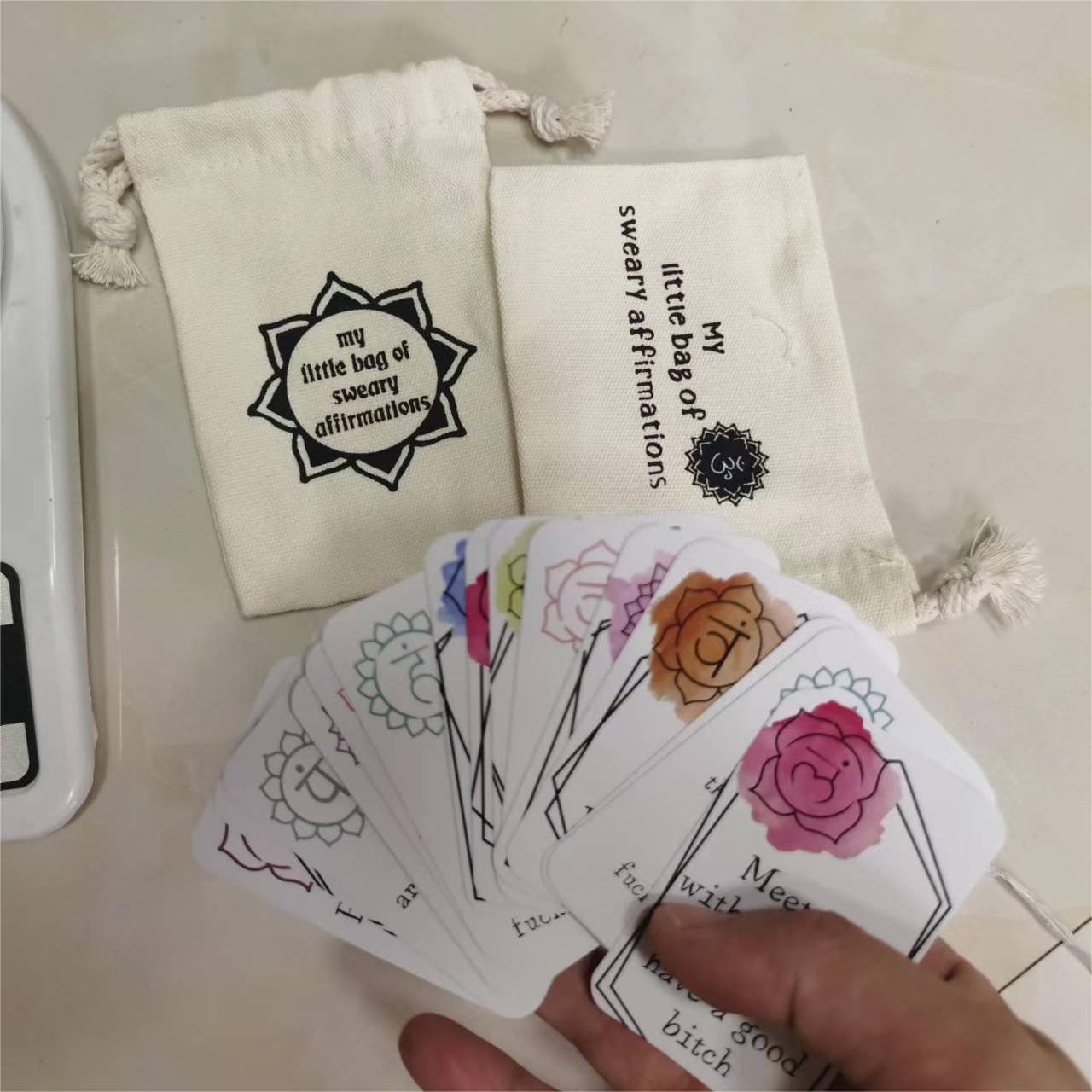 🎅Funny Affirmation Card Gift With Storage Pouch🎁