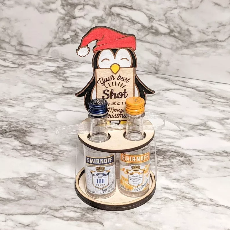 🥂Best Shot At A Merry Christmas Bottle Holder🎅