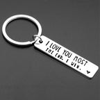 💖I Love You More The End I Win"Funny  Keychain-- 🎁A personalised gift for him/her