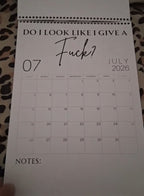 😂Fuck It 2026 Spiral Bound Wall Calender📆