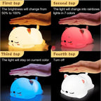 🔥Colorful Cat LED Dimming Night Light😺