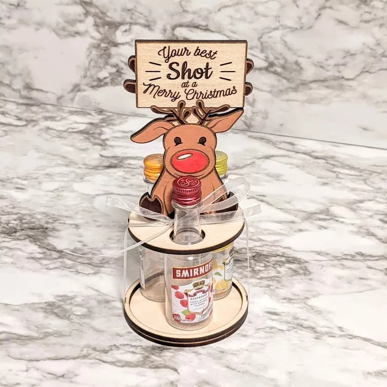 🥂Best Shot At A Merry Christmas Bottle Holder🎅
