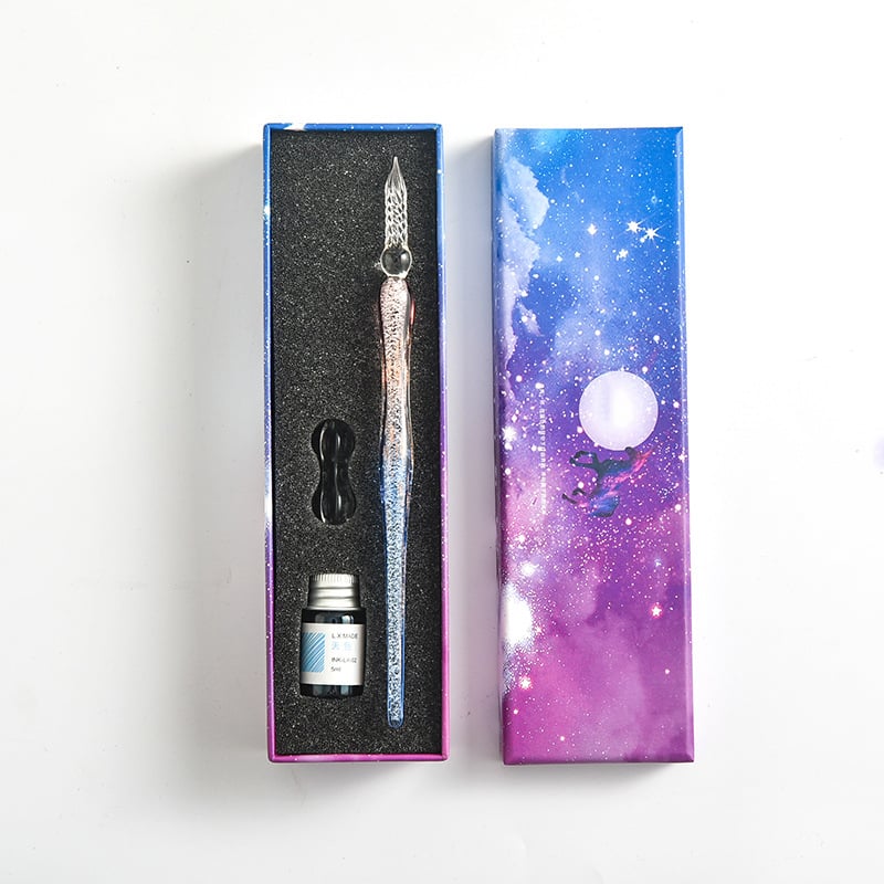 ✨Hot Sale✨-🎨2023 Calligraphy Glass Dip Pen Ink Set