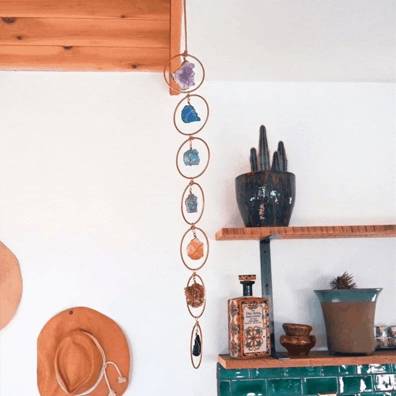 🔥Hot Sale🔥-Crystal 7 Chakra Gemstone Wall Decor