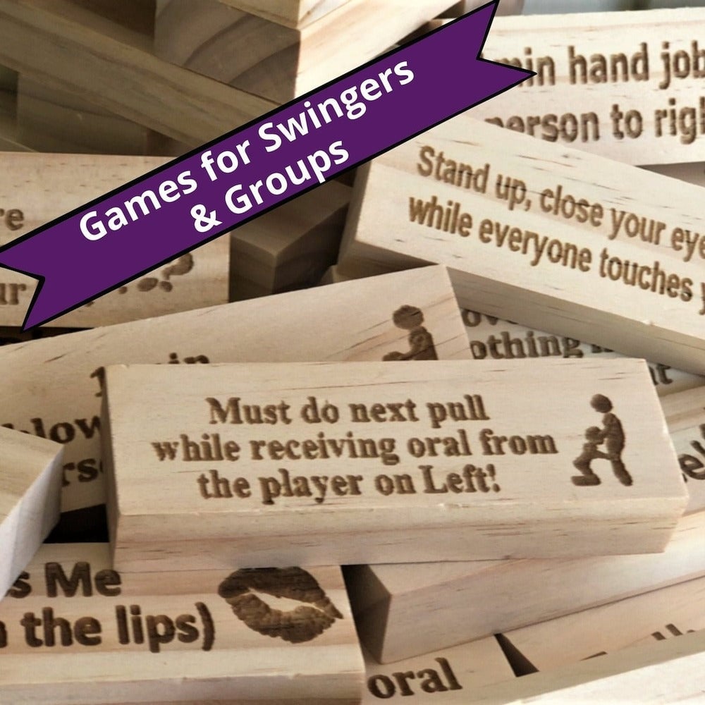 Super Naughty Block Tower Jenga Game, Naughty Gift For Couple - Couple Activities & Date Night Ideas