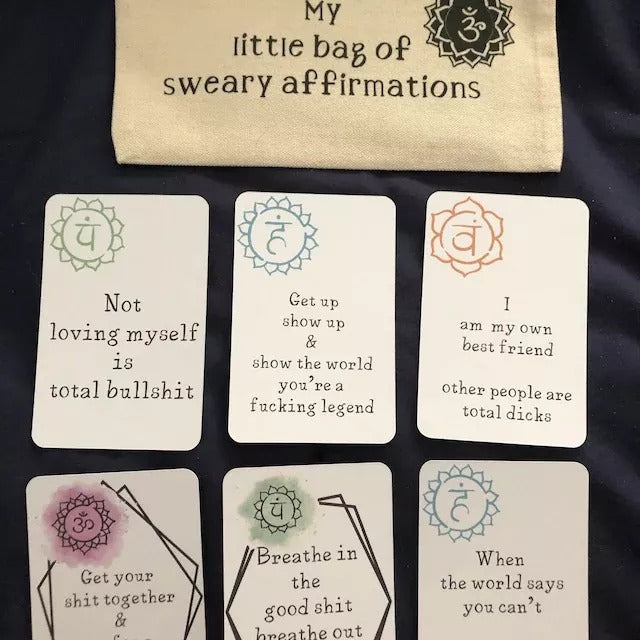 💟Funny Affirmation Card Gift With Storage Pouch💞