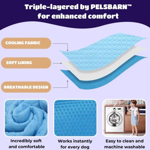 🔥Hot Sale 49% OFF 🧊Dog Cooling Mat (4x more effective)