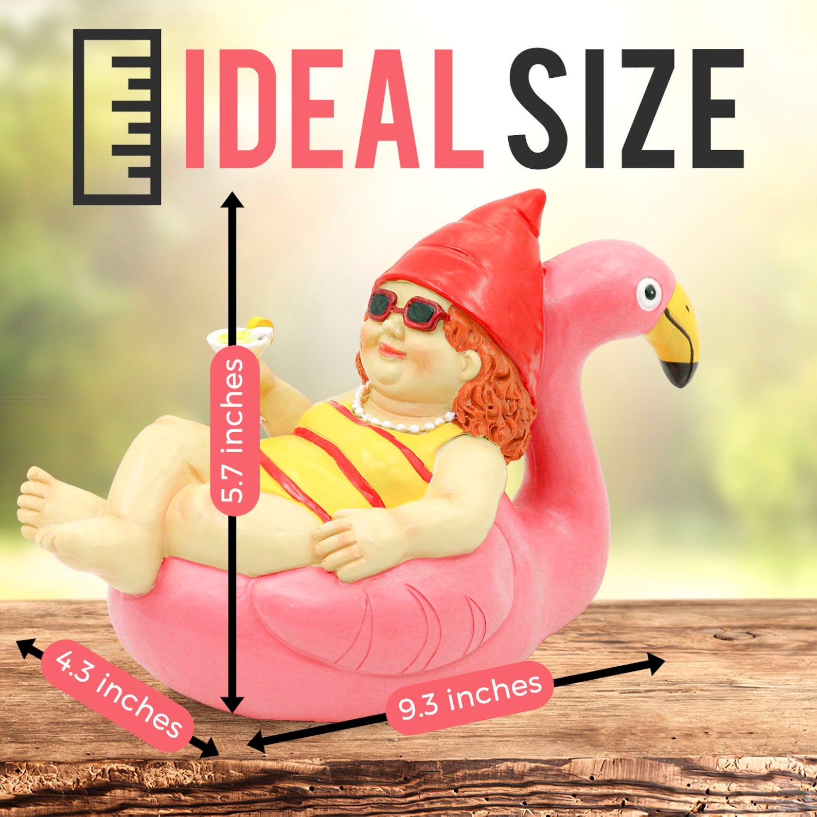 🎁Garden Gnome Statue on Flamingo