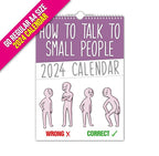 How to talk to small people – 2025 Wall Calendar - Funny - Quirky - Christmas