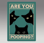 Funny Animal Poste -Vintage Bathroom Wall Art