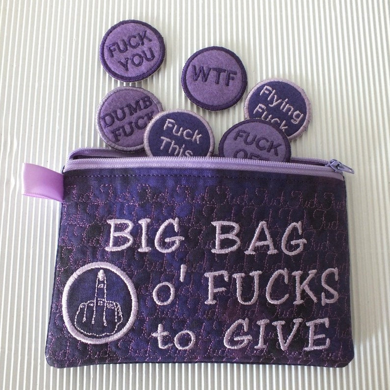 🤣Big Bag of F*cks to Give Zipper Pouch